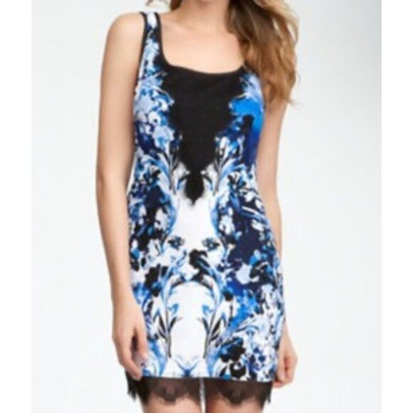 Bebe Addiction Y2K Silk Lace Slip Dress XS Floral Coquette Fairy Sleeveless - Picture 1 of 11